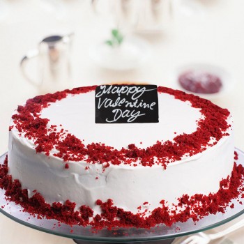 Vanilla red velvet cake.